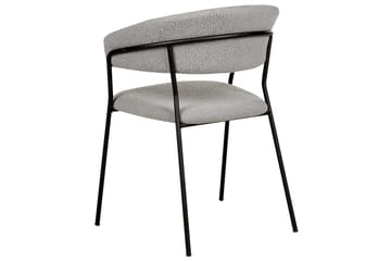 Set med 2 matstolar Mariposa - Grå, svart/Bouclé - Möbler - Stolar & fåtöljer - Matstol & köksstol