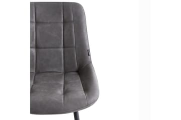 Set med 2 matstolar Melrose - Grå, svart - Möbler - Stolar & fåtöljer - Matstol & köksstol