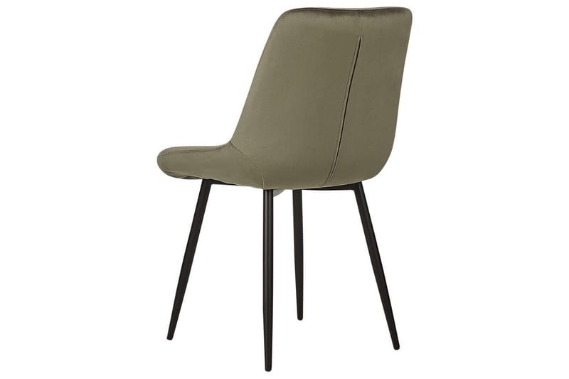 Set med 2 matstolar Melrose - Grön, Svart - Möbler - Stolar & fåtöljer - Matstol & köksstol