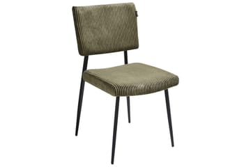 Set med 2 matstolar Sturgis - Grön, Svart - Möbler - Stolar & fåtöljer - Matstol & köksstol