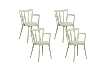 Set med 4 matstolar Morill - Grön - Möbler - Stolar & fåtöljer - Matstol & köksstol