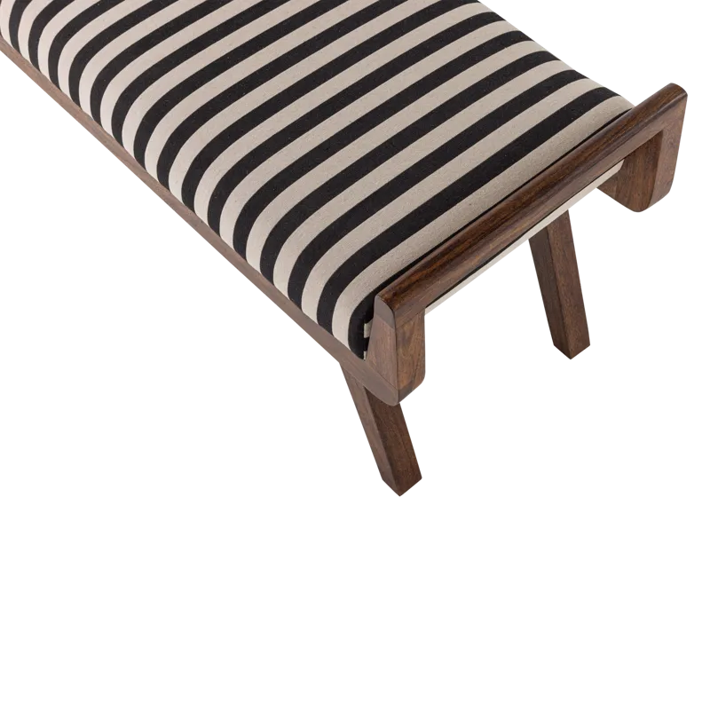 Bänk Valo 157 cm - Svart/Vit - Möbler - Stolar & fåtöljer - Sittbänk - Hallbänk