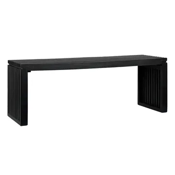Belora Bänk 120 cm i massiv trä - Djupsvart - Möbler - Stolar & fåtöljer - Sittbänk - Hallbänk