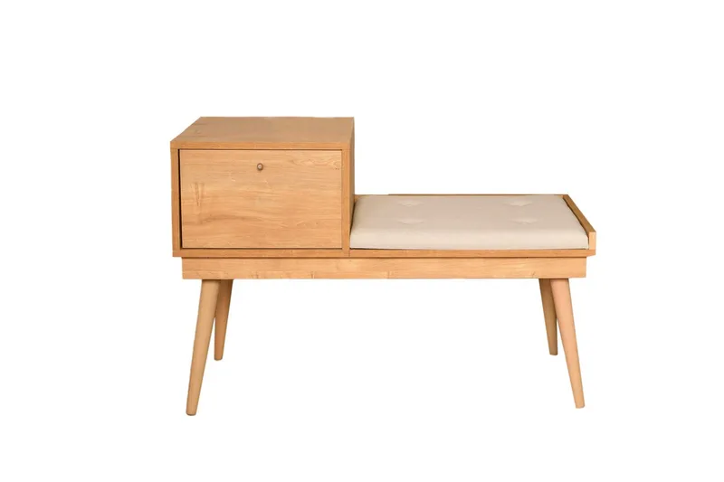 Botkins Skobänk 105 cm, Ek/Cream