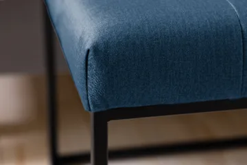 Ella Sittbänk 120cm Rutig - Blå/Sammet - Möbler - Stolar & fåtöljer - Sittbänk - Hallbänk