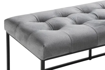 Ella Sittbänk 120cm Rutig - Grå/Sammet - Möbler - Stolar & fåtöljer - Sittbänk - Hallbänk