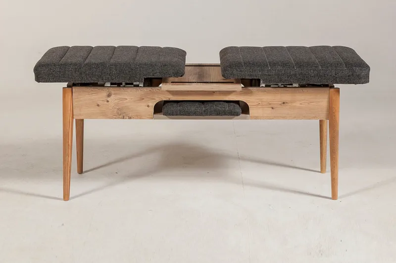 Idehult Bänk 51 cm - Trä/natur/Antracit - Möbler - Stolar & fåtöljer - Sittbänk - Hallbänk