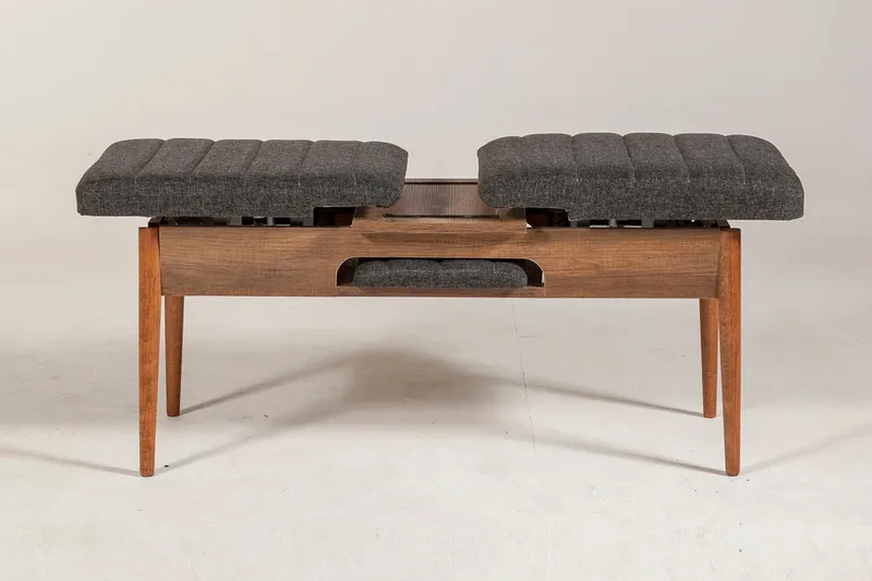 Idehult Bänk 51 cm - Valnöt/Antracit - Möbler - Stolar & fåtöljer - Sittbänk - Hallbänk