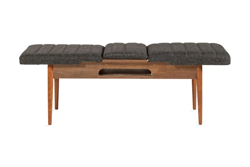 Idehult Bänk 51 cm, Valnöt/Antracit