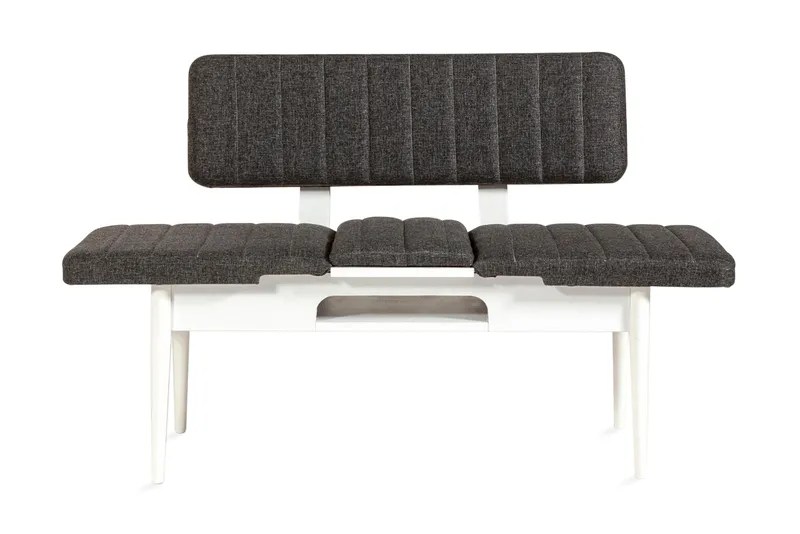 Idehult Bänk 85 cm - Vit/Antracit - Möbler - Stolar & fåtöljer - Sittbänk - Hallbänk