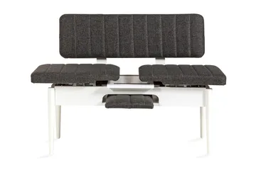Idehult Bänk 85 cm - Vit/Antracit - Möbler - Stolar & fåtöljer - Sittbänk - Hallbänk