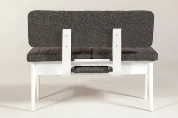 Idehult Bänk 85 cm - Vit/Antracit - Möbler - Stolar & fåtöljer - Sittbänk - Hallbänk