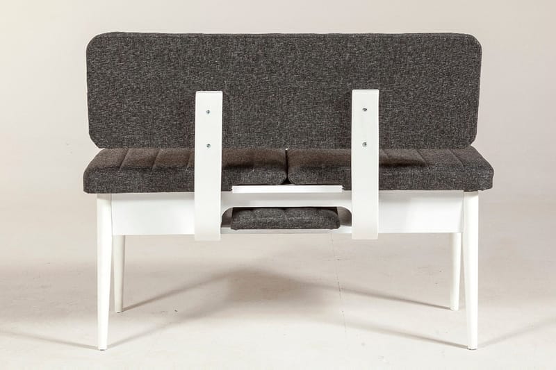 Idehult Bänk 85 cm - Vit/Antracit - Möbler - Stolar & fåtöljer - Sittbänk - Hallbänk
