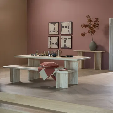 Matbänk Ato 220 cm - Natur - Möbler - Stolar & fåtöljer - Sittbänk - Hallbänk