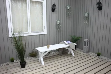 Scottsdale Sittbänk 140 cm Vit - KWA - Möbler - Stolar & fåtöljer - Sittbänk - Hallbänk