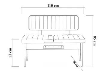 Shundrea Bänk 85 cm - Trä/natur - Möbler - Stolar & fåtöljer - Sittbänk