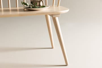 Sittbänk med ryggstöd Venture Home Bobby Sittbänk 120 cm Whitewash Whitewash - Möbler - Stolar & fåtöljer - Sittbänk