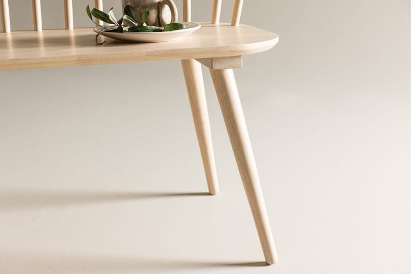 Sittbänk med ryggstöd Venture Home Bobby Sittbänk 120 cm Whitewash Whitewash - Möbler - Stolar & fåtöljer - Sittbänk