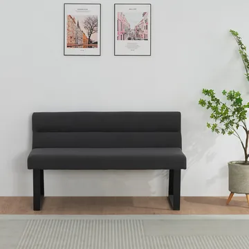 Stafford 2-sits Sittbänk med rygg - Antracit - Möbler - Stolar & fåtöljer - Sittbänk