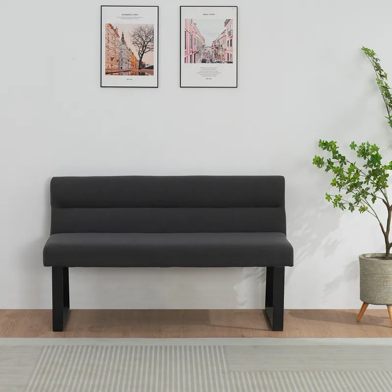 Stafford 2-sits Sittbänk med rygg - Antracit - Möbler - Stolar & fåtöljer - Sittbänk