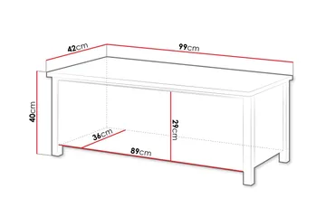 Storys Skobänk 99 cm - Vit - Möbler - Stolar & fåtöljer - Sittbänk - Skobänk & skohylla med bänk