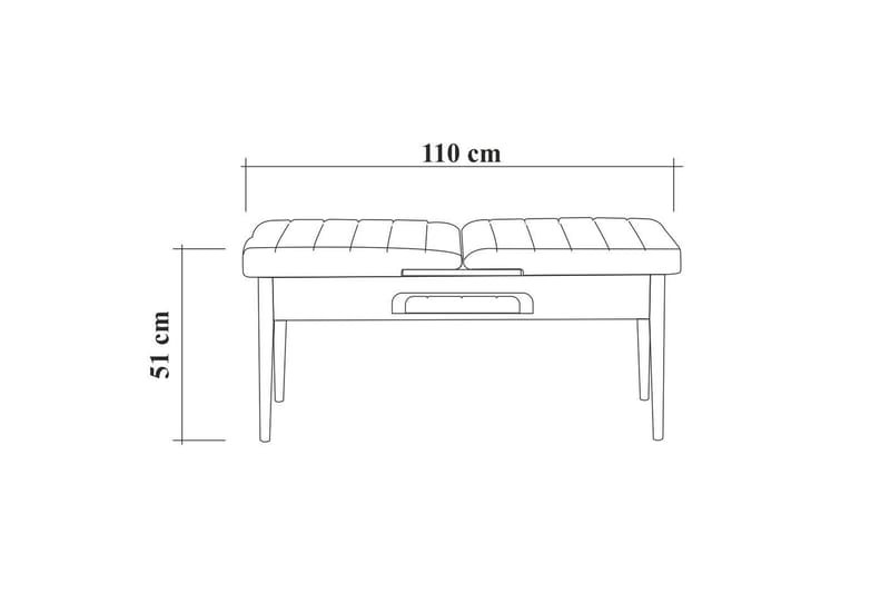 Valsot Sittbänk 110 cm - Natur - Möbler - Stolar & fåtöljer - Sittbänk