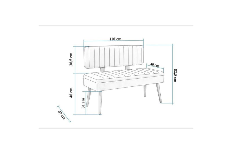 Valsot Sittbänk 110 cm - Natur/Sten - Möbler - Stolar & fåtöljer - Sittbänk