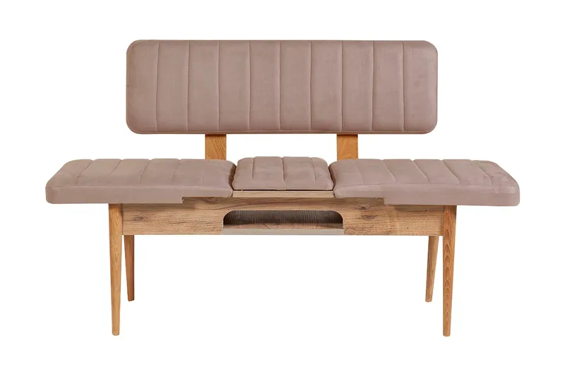Valsot Sittbänk 110 cm - Trä/natur/Grå - Möbler - Stolar & fåtöljer - Sittbänk