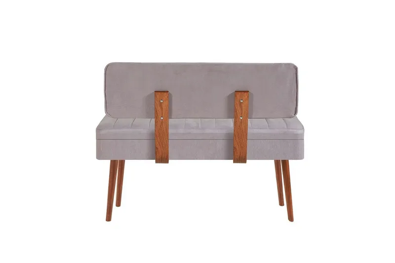 Valsot Sittbänk 110 cm - Valnöt/Grå - Möbler - Stolar & fåtöljer - Sittbänk