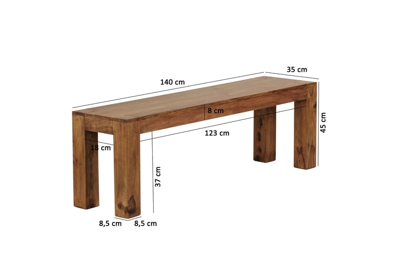 Volkmer Sittbänk - Trä/natur - Möbler - Stolar & fåtöljer - Sittbänk - Hallbänk