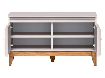 Zeylor Skoskåp - beige/ naturlig ek/guld-koppar - Möbler - Stolar & fåtöljer - Sittbänk - Skobänk & skohylla med bänk