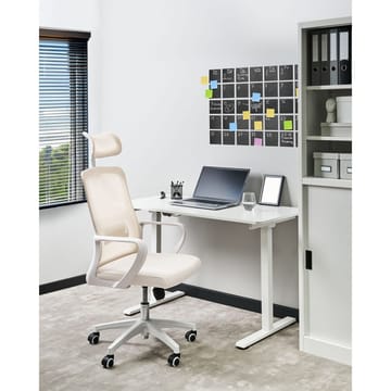 Skrivbordsstol Monarch - Beige, vit - Möbler - Stolar & fåtöljer - Kontorsstol & skrivbordsstol