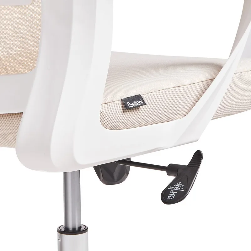 Skrivbordsstol Monarch - Beige, vit - Möbler - Stolar & fåtöljer - Kontorsstol & skrivbordsstol