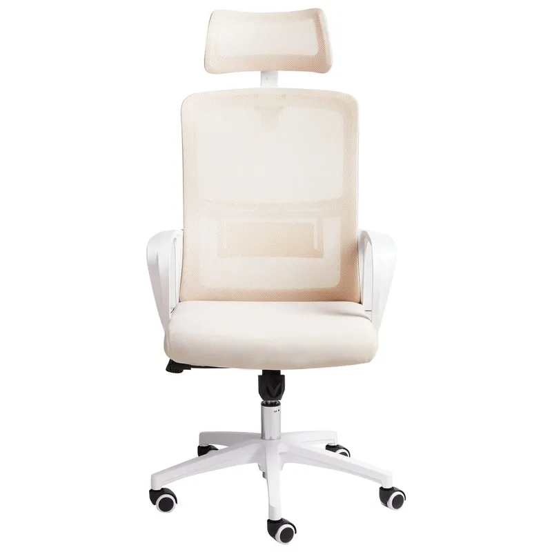 Skrivbordsstol Monarch - Beige, vit - Möbler - Stolar & fåtöljer - Kontorsstol & skrivbordsstol
