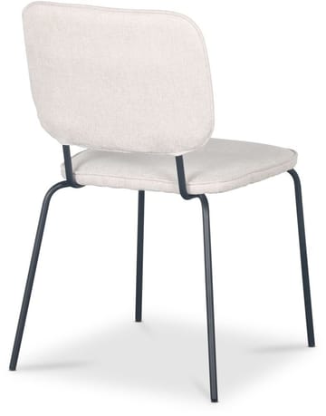 Stol beige tyg med svarta ben - Beige - Möbler - Stolar & fåtöljer - Matstol & köksstol