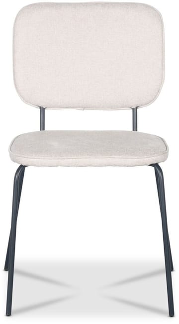 Stol beige tyg med svarta ben - Beige - Möbler - Stolar & fåtöljer - Matstol & köksstol