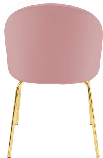 Stol i rosa sammet guldiga ben - Rosa - Möbler - Stolar & fåtöljer - Matstol & köksstol
