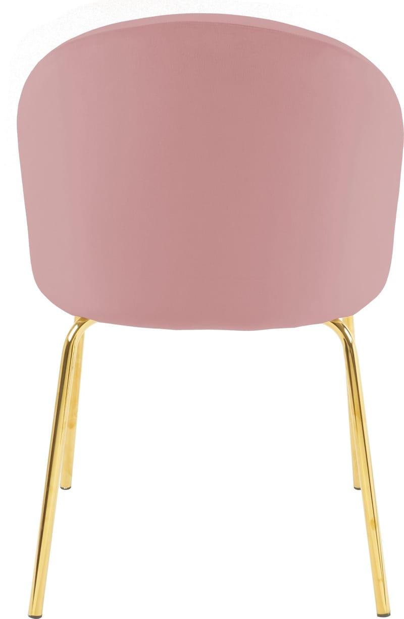 Stol i rosa sammet guldiga ben - Rosa - Möbler - Stolar & fåtöljer - Matstol & köksstol