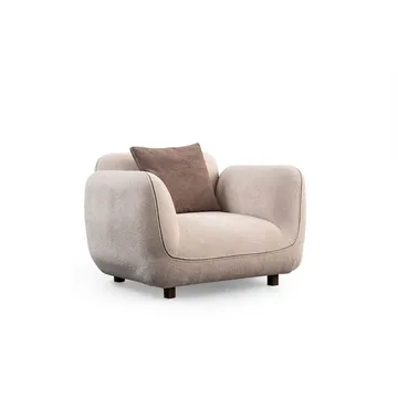 Talrosen Modern Fåtölj i Boucle - Beige - Möbler - Stolar & fåtöljer - Fåtölj