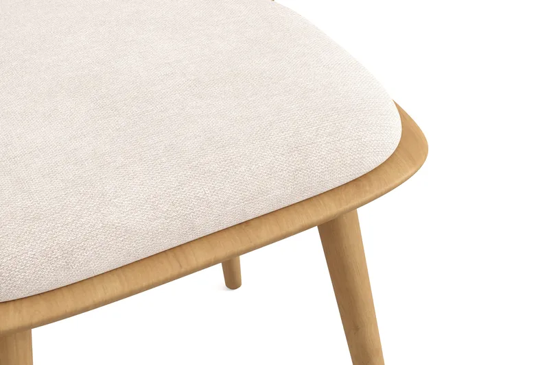 Tyrö Matstol och Köksstol i Trä med Ekutseende med Dyna - Beige - Möbler - Stolar & fåtöljer - Matstol & köksstol