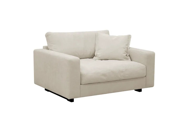 Valencia Extra Djup Fåtölj i Chenille - Beige - Möbler - Stolar & fåtöljer - Fåtölj
