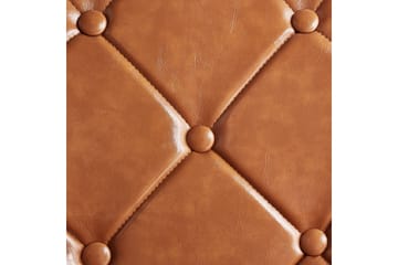 Valerie Matstol i Konstläder med Metallben - Cognac - Möbler - Stolar & fåtöljer - Matstol & köksstol