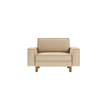 Vilsa Fåtölj i Tyg med Träben - Beige - Möbler - Stolar & fåtöljer - Fåtölj