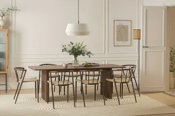 Winston Matstol - Beige / Metallben Rökt ek - Möbler - Stolar & fåtöljer - Matstol & köksstol