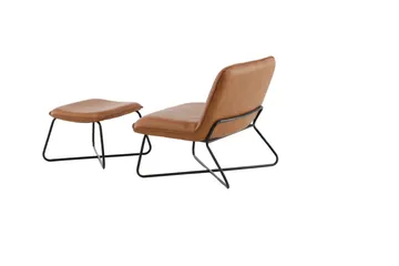 X-lounge Fåtölj - Brun - Möbler - Stolar & fåtöljer - Fåtölj - Skinnfåtölj & läderfåtölj