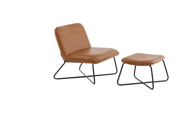 X-lounge Fåtölj - Brun - Möbler - Stolar & fåtöljer - Fåtölj - Skinnfåtölj & läderfåtölj