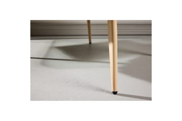Zenzi Modern Fåtölj i Tyg med Träben - Gräddvit - Möbler - Stolar & fåtöljer - Fåtölj