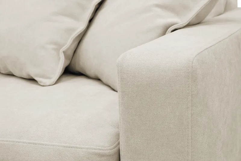 Valencia Extra Djup 5-sits Soffa med avtagbar och tvättbar klädsel - Beige - Möbler - Soffa