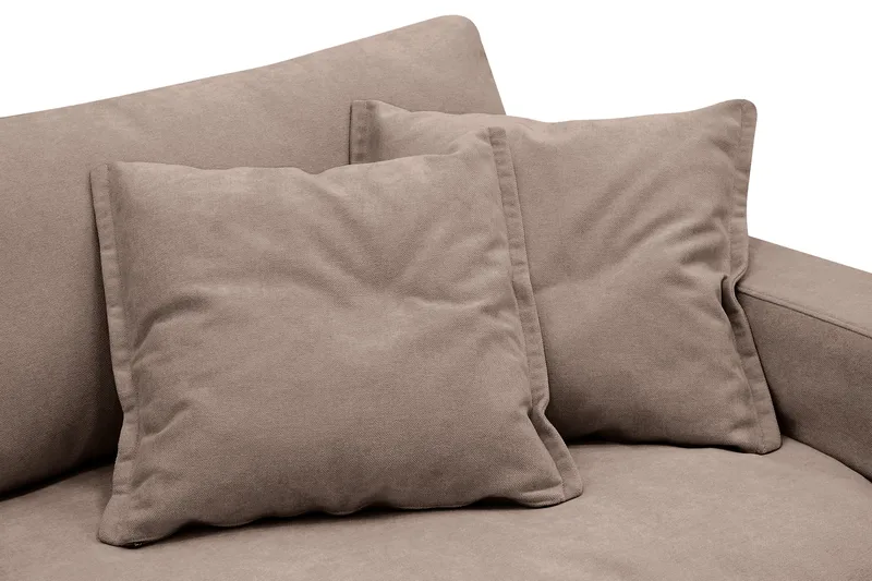 Valencia Extra Djup 5-sits Soffa med avtagbar och tvättbar klädsel - Mörkbrun - Möbler - Soffa