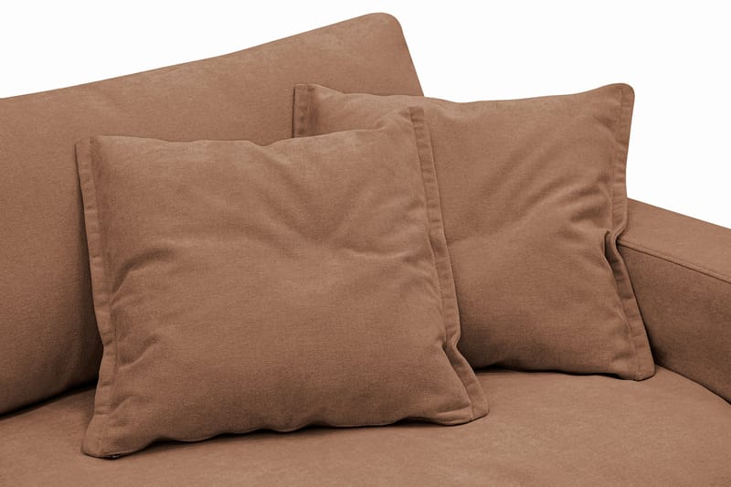 Valencia Extra Djup 5-sits Soffa med avtagbar och tvättbar klädsel - Rostbrun - Möbler - Soffa